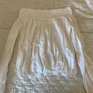 White off the shoulder top